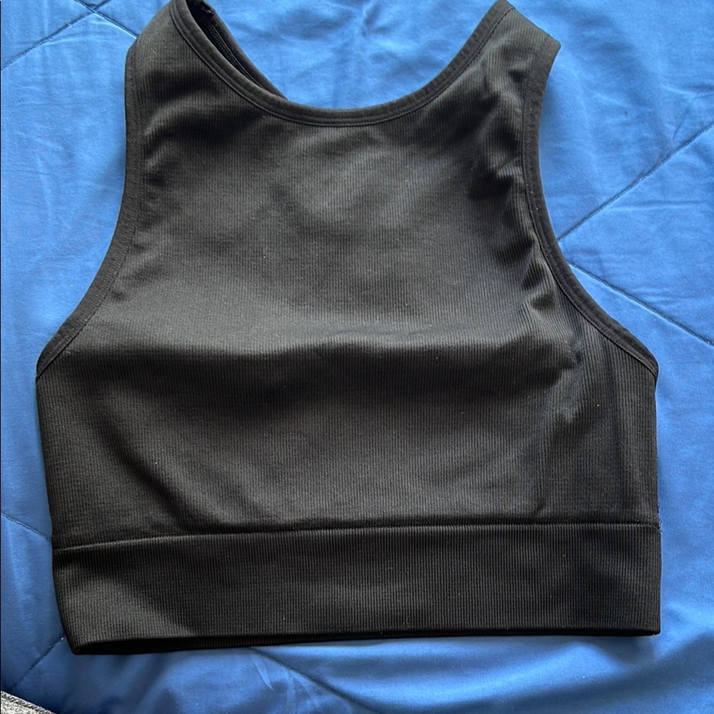 Victoria’s Secret Black Sleeveless Crop Top